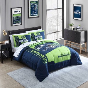 NFL Seattle Seahawks Bed In A Bag Full Sheet Set - 1 of 1