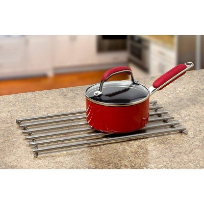 Euro Grande Heat-Resistant Steel Trivet for Hot Cookware
