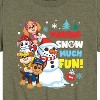 Boys' - Paw Patrol - Skye Marshall Chase Rubble Having Snow Much Fun Short Sleeve Graphic T-Shirt - 2 of 4