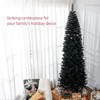 SEVOBAL Party Decorations and Accessories 8ft Artificial Christmas Tree Slim Design Effortless Storage for Holiday, Black, 29.5"*33.9"*94.5" - 4 of 4