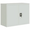 vidaXL File Cabinet Light Gray 35.4"x15.7"x27.6" Steel - 2 of 4
