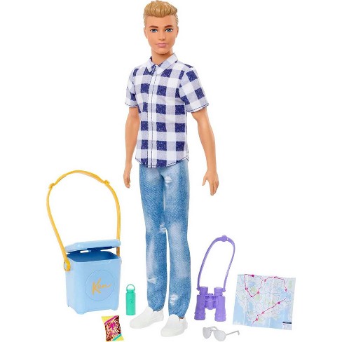 Installeren hulp in de huishouding stof in de ogen gooien barbie It Takes Two Ken Camping Doll - Plaid Shirt : Target