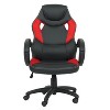 Simple Relax Executive Office Chair with Adjustable Height in Black and Red - 4 of 4