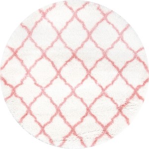 Nuloom Nelda Trellis Kids Shag Indoor Area Rug - 1 of 4