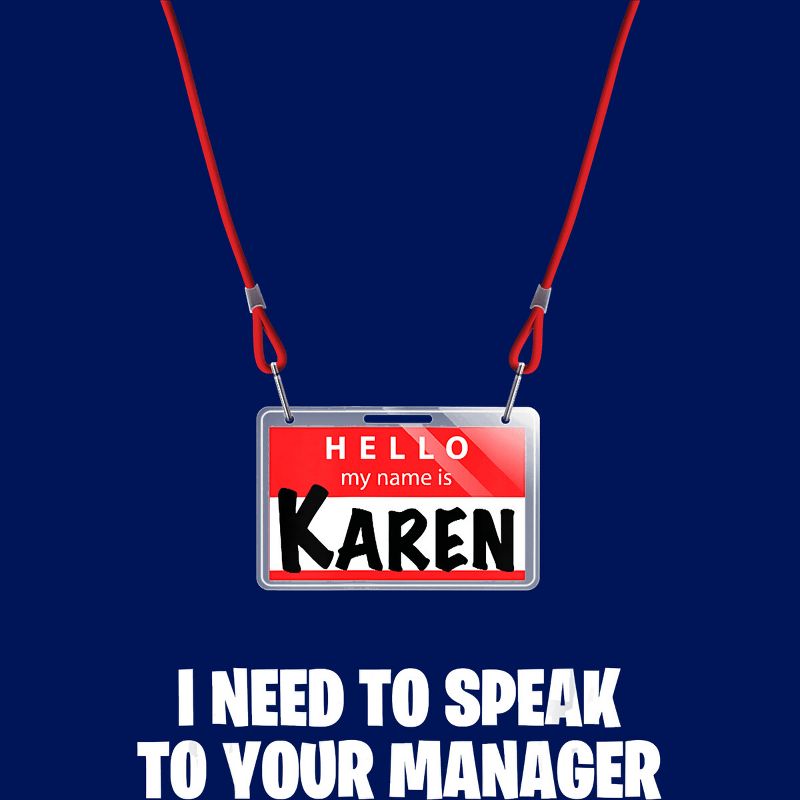 Junior's Design By Humans Karen Halloween Costume I Need To Speak To Your Manager By MonVit T-Shirt, 2 of 4
