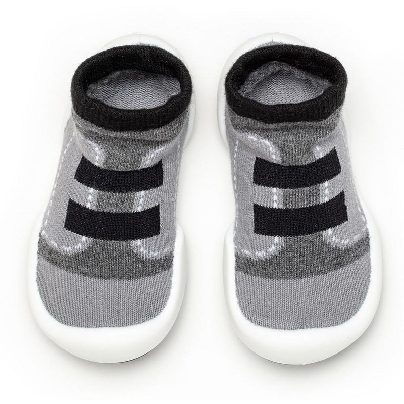 Komuello Toddler First Walk Sock Shoes - Walker Black, 1 of 14