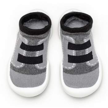 Komuello Toddler First Walk Sock Shoes - Walker Black
