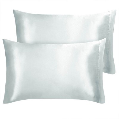 PiccoCasa Satin Silky Machine Washable Envelop Closure Pillowcases for Hair and Skin 2 Pcs