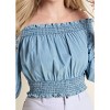 VENUS Womens Off-The-Shoulder Cropped To - 4 of 4
