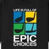 Men's - Instant Message - Life is Full of Epic Choice Golf Graphic Fleece Sweatshirt - 2 of 4