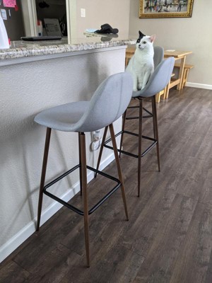 Copley Upholstered Barstool Light Gray Threshold Target