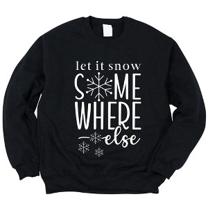 Simply Sage Market Women's Graphic Sweatshirt Snow Somewhere Else - 1 of 4