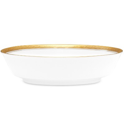 Noritake Crestwood Gold Oval Vegetable Serving Bowl