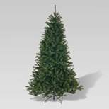 7.5ft Noble Fir Unlit Hinged Full Artificial Christmas Tree - Christopher Knight Home