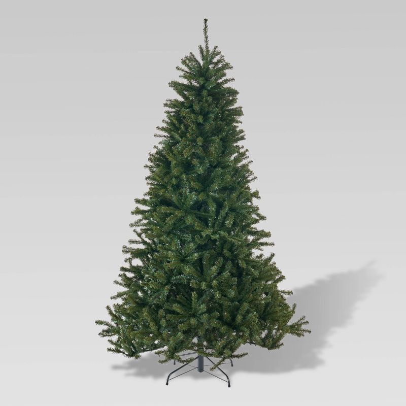 7.5ft Noble Fir Unlit Hinged Full Artificial Christmas Tree - Christopher Knight Home, 1 of 8