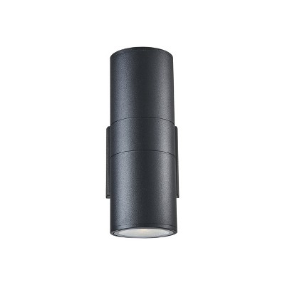 Simon Transitional 10" Textured Black LED Wall Sconce