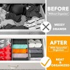 Set of 12 Collapsible Drawer Organizer Bins for Clothes, Closet Organizers and Storage Dividers for Clothing -SpaceAid® - 2 of 4