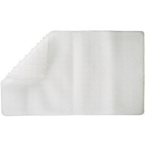 Living Accents 28 in. L X 16 in. W Clear Thermo Plastic Elastomer Bath Mat Latex Free - 1 of 1