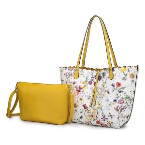MKF Collection Danielle Reversible Shopper Tote Floral Bag, Crossbody Pouch Handbag Purse by Mia K - 1 of 4