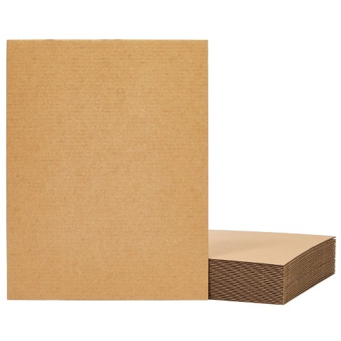 Juvale Corrugated Cardboard Sheets - 24-pack Flat Cardboard Sheets ...