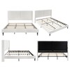 GDFStudio Winfred Boucle Upholstered Wood Bed with 55" Wingback Headboard - 4 of 4