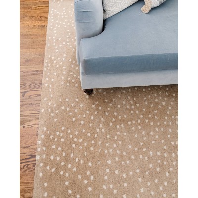 Savannah Whimsy Hand-Tufted Wool Rectangular Rug in Blue