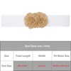 INSPIRE CHIC Women's Large Chiffon Rose Double-Flower Elastic Stretch Wide Corset Waist Belt 1 Pc - 4 of 4