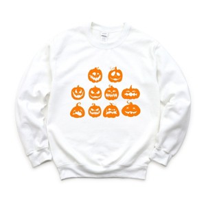 Simply Sage Market Halloween Pumpkin Faces Sweatshirt - 1 of 4