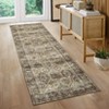 Machine Washable Vintage Large Area Rug Distressed Indoor Floor Carpet Non Slip Non Shedding Thin Foldable Printed Floor Cover - 3 of 4