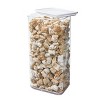 iDESIGN Recycled Plastic Cup Stackable Kitchen Pantry Storage Canister and Reusable Label Clear: Multicolored, 5" Height - 2 of 4