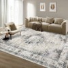 COZONY Vintage Medallion Area Rug, Washable Non-Slip Low Pile Accent Carpet for Living Room, Dining Room, Bedroom - 4 of 4