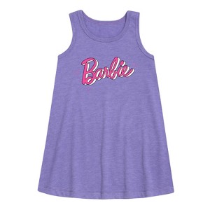- Barbie - Sketch Original Graphic Sleeveless Aline Dress - 1 of 2