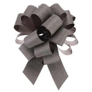 Unique Bargains Christmas Presents Bright Large Pull Bow Ribbons Glitter Gift Wrapping 10 Pcs - 1 of 4