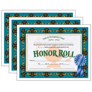 Hayes Publishing Honor Roll Certificate 30/Pack 3 Packs (H-VA512-3) - 1 of 1