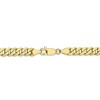 Black Bow Jewelry 5.75mm 10k Yellow Gold, Flat Beveled Curb Chain Bracelet - 3 of 4
