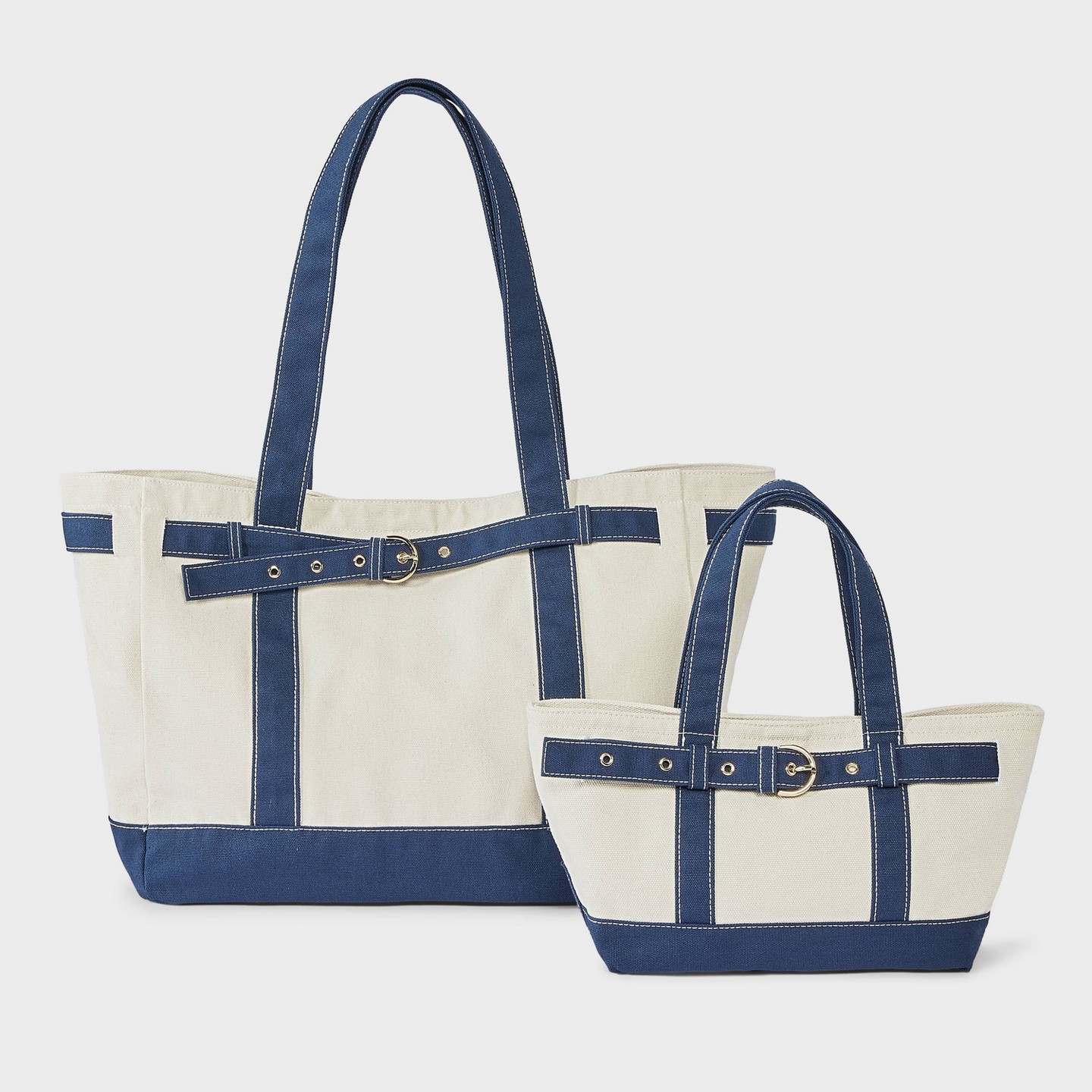 Сумка Universal Thread Canvas Large Belted, цвет: Синий — фото 6