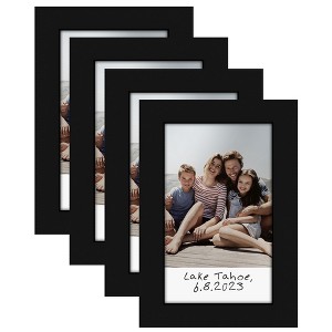 Americanflat 2x3 Picture Frame - Set of 4 - Use as 2x3 Frame for Instant-Print Photos - Black Mini Picture Frames for Tabletop - 1 of 4