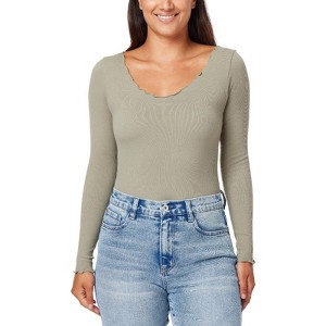 WallFlower Women's InstaSmooth Victoria Seamless Bodysuit - 1 of 3