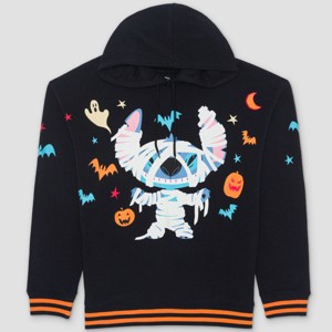 Adult Mummy Stitch Hooded Sweatshirt - Black - 1 of 3
