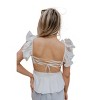 Women's Lauren Ruffle Plunge Neckline Tank Top - STORIA - 3 of 3