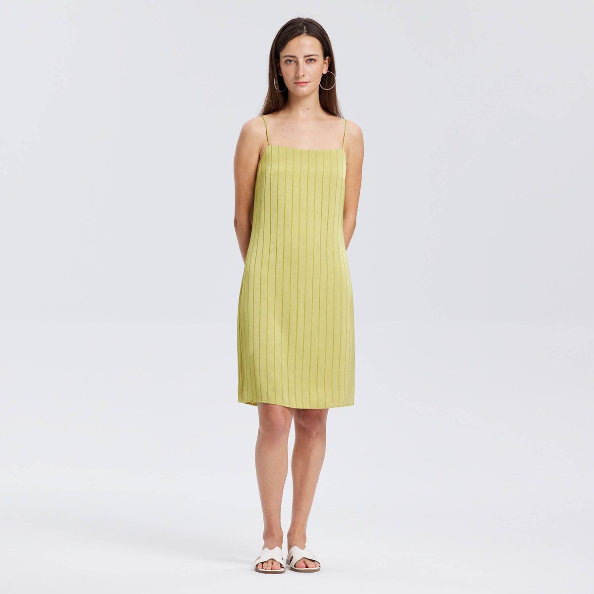 Women's Jacquard Knee length Slip Dress - A New Day™ - thumbnail 3