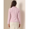 INSPIRE CHIC Women's Notch Lapel Long Sleeve Button Blazer - 3 of 4