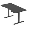 Monoprice Pre-Drilled 3-piece Sit-Stand Desk Table Top 63 Inches Wide - Black, Custom Sized For Motorized And Manual Crank Height Adjustable Desk - 2 of 4