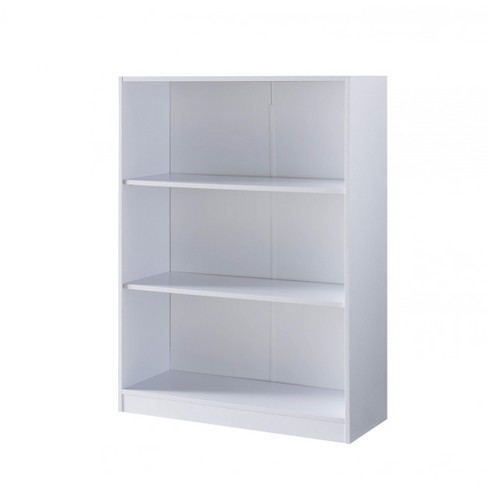 Mainstays 3-Shelf Bookcase with Adjustable Shelves, White