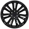OE Wheels CV43B 22 Inch Rim Fits Silverado 1500 Style 6x139.7 22x9 Gloss Black - Hollander 5666 (1) - 3 of 4