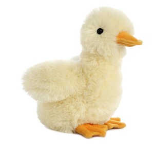 Aurora Small Duckling Mini Flopsie Adorable Stuffed Animal Yellow 8" - 1 of 4