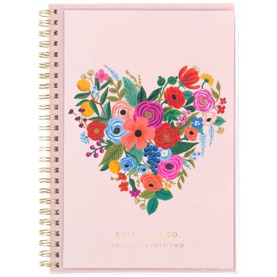 2022 Weekly/Monthly Planner Small 5.5"x8.5" Floral Heart - Rifle Paper Co. for Cambridge