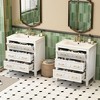 CAVINAS Bathroom Vanity with Ceramic Sink Combo,Freestanding Single Vanity Set with 3 Drawers,Bathroom Storage Cabinet with Wood Frame - 2 of 4