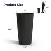 SEVOBAL 2 Piece Planters, Flower Pot with Stand, Mid-Century Modern Home Decor for Balcony Garden - 4 of 4