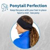TrailHeads Women's Ponytail Headband for Winter - Moisture Wicking for Running, Sports, Workouts - 2 Pack - 3 of 4